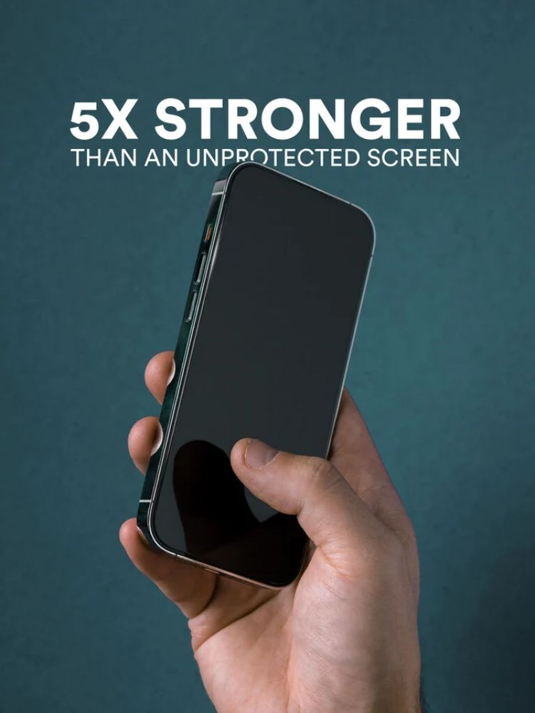 BodyGuardz Pure 3 Antimicrobial Tempered Glass Screen Protector for iPhone 14 Pro - Clear by BodyGuardz - Refurbished - Brand New condition - Image 4