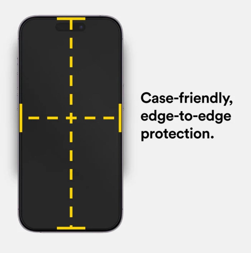 BodyGuardz Pure 3 Tempered Glass Screen Protector for iPhone 14 Pro Max - Clear by BodyGuardz - Refurbished - Like New condition - Image 5