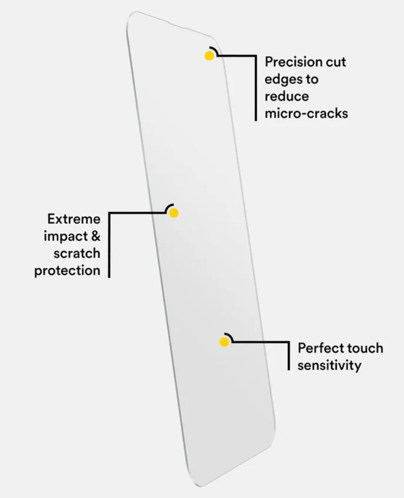 BodyGuardz Pure 3 Tempered Glass Screen Protector for iPhone 14 Pro Max - Clear by BodyGuardz - Refurbished - Like New condition - Image 6