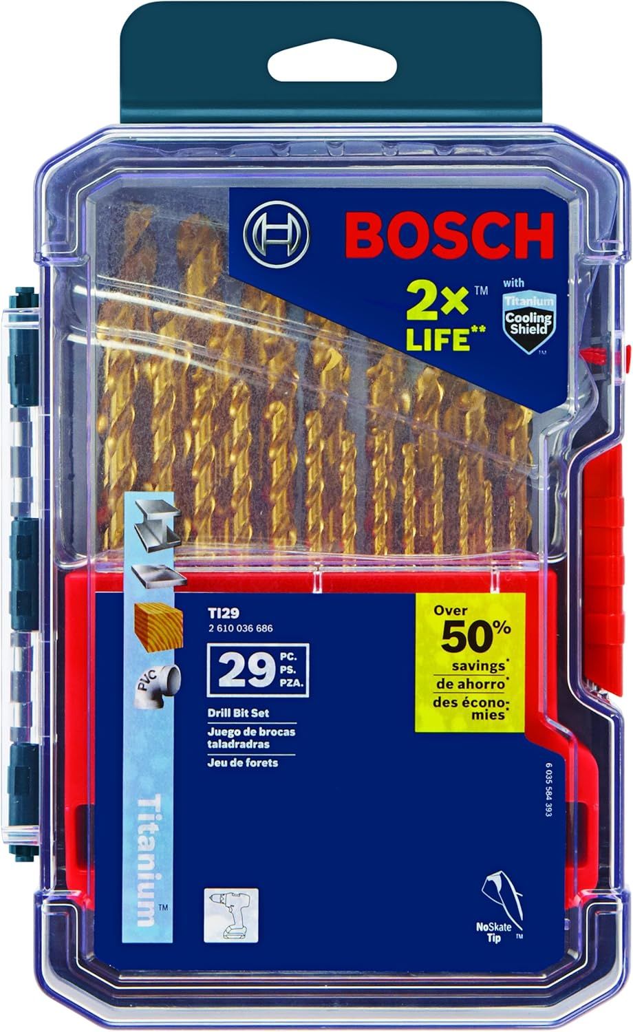 Bosch TI29 Metal Drill Bit Set (29 Piece) - Gold by Bosch - Refurbished - Brand New condition - CA$121.98