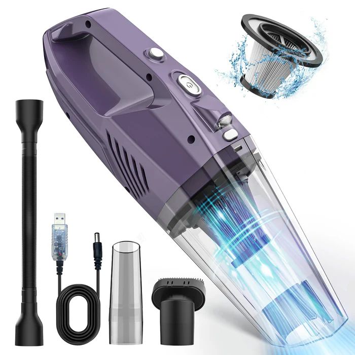 Bossdan Handheld Vacuum Wireless with LED Light - Purple by Bossdan - Refurbished - Very Good condition - US$46.29