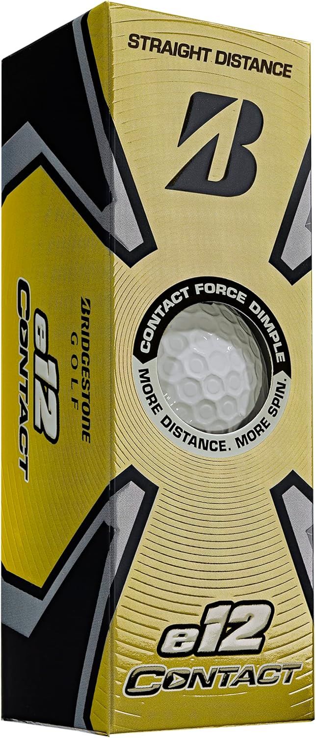 Bridgestone e12 Contact Soft Golf Balls 2023 (3-Pack) - White by Bridgestone - Refurbished - Very Good condition - US$21.84