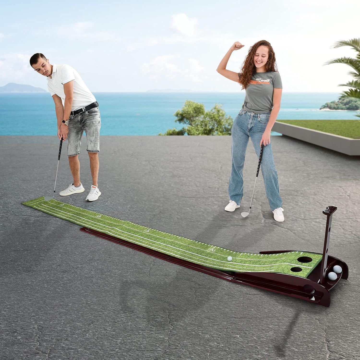 Britenway Golf Putting Indoor & Outdoor Green Mat - Green by Britenway - Refurbished - Very Good condition - Image 3