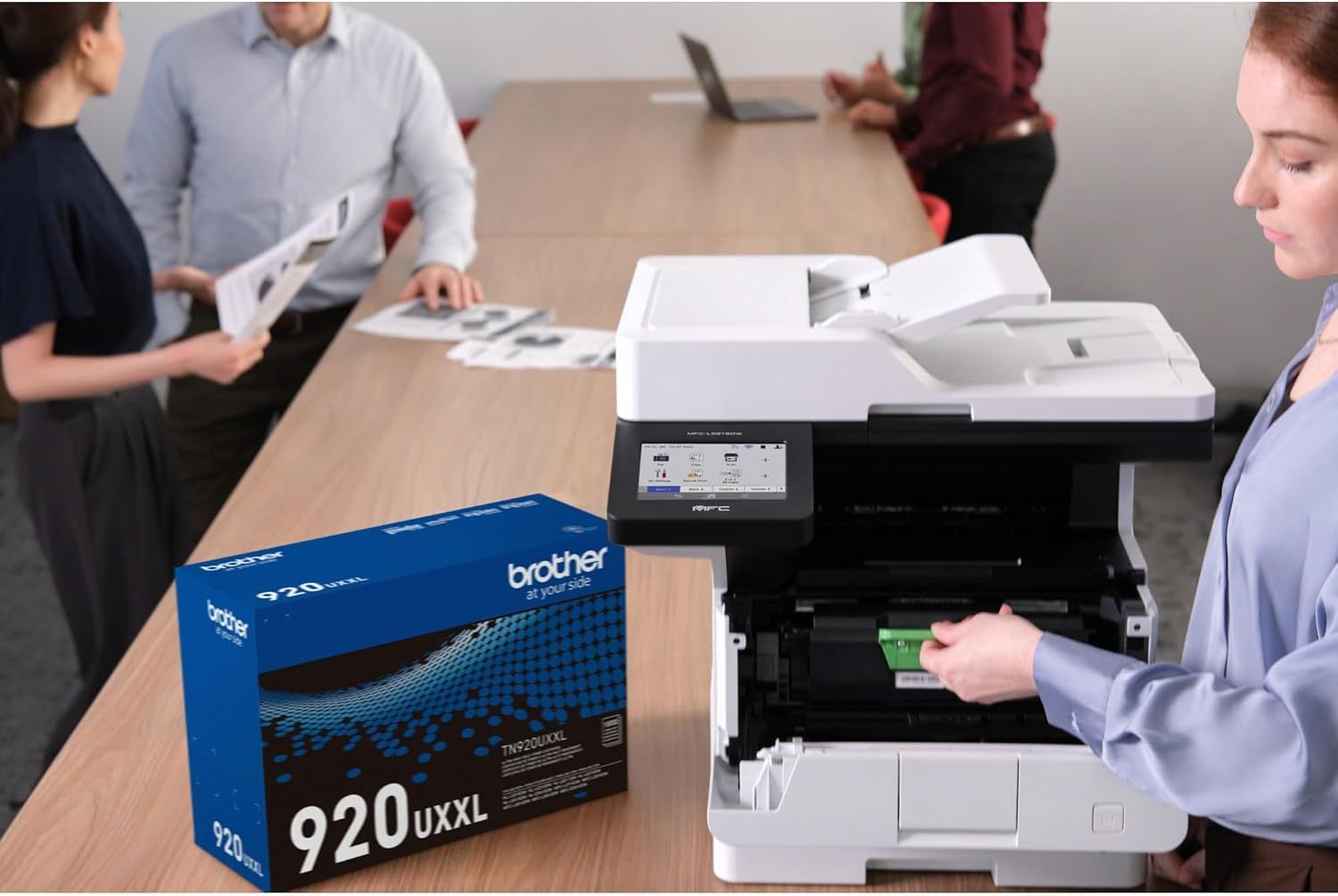 Brother MFC-L5915DW Business Monochrome Laser All-in-One Printer - White by Brother - Image 6