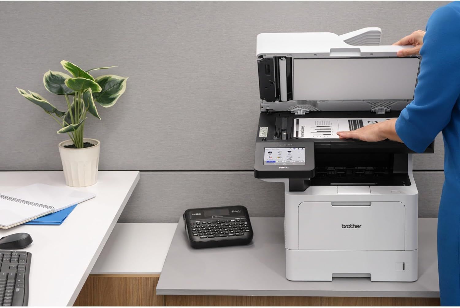 Brother MFC-L5915DW Business Monochrome Laser All-in-One Printer - White by Brother - Image 8