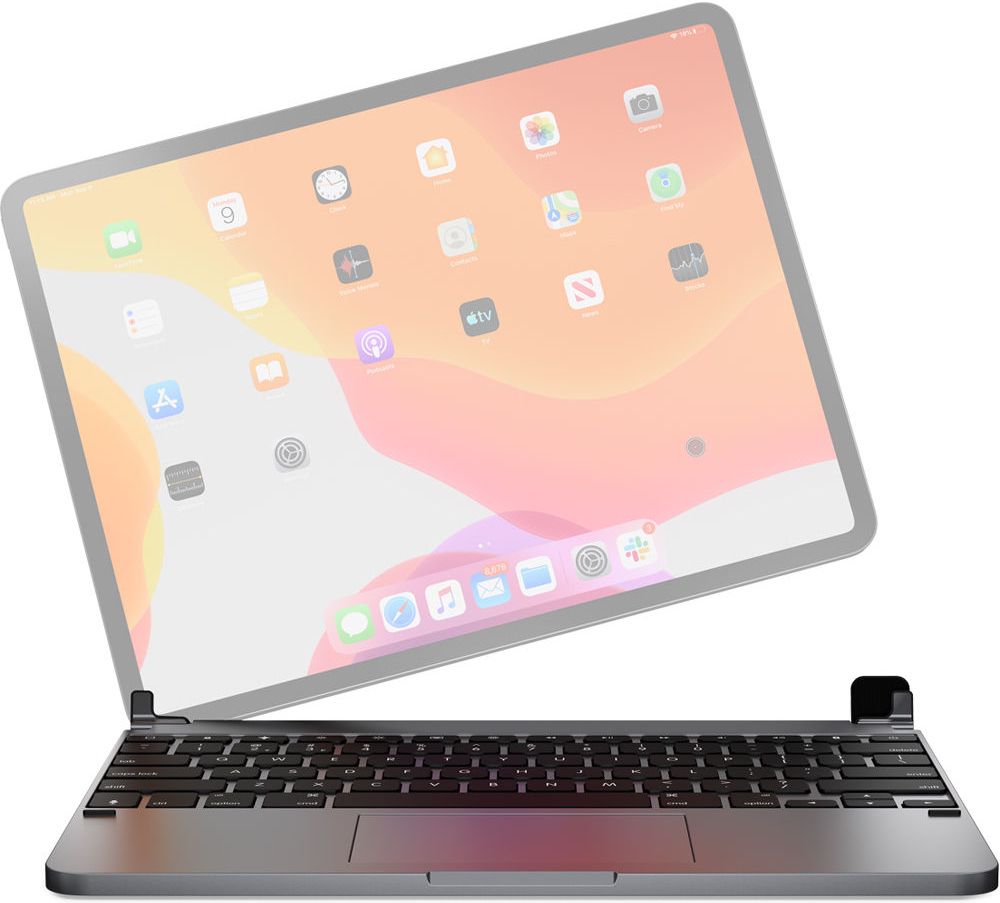 Brydge 12.9 Pro+ Wireless Keyboard with Trackpad for iPad Pro 12.9-inch 3 | 4 - Space Gray by Brydge - Refurbished - Brand New condition - CA$61.48