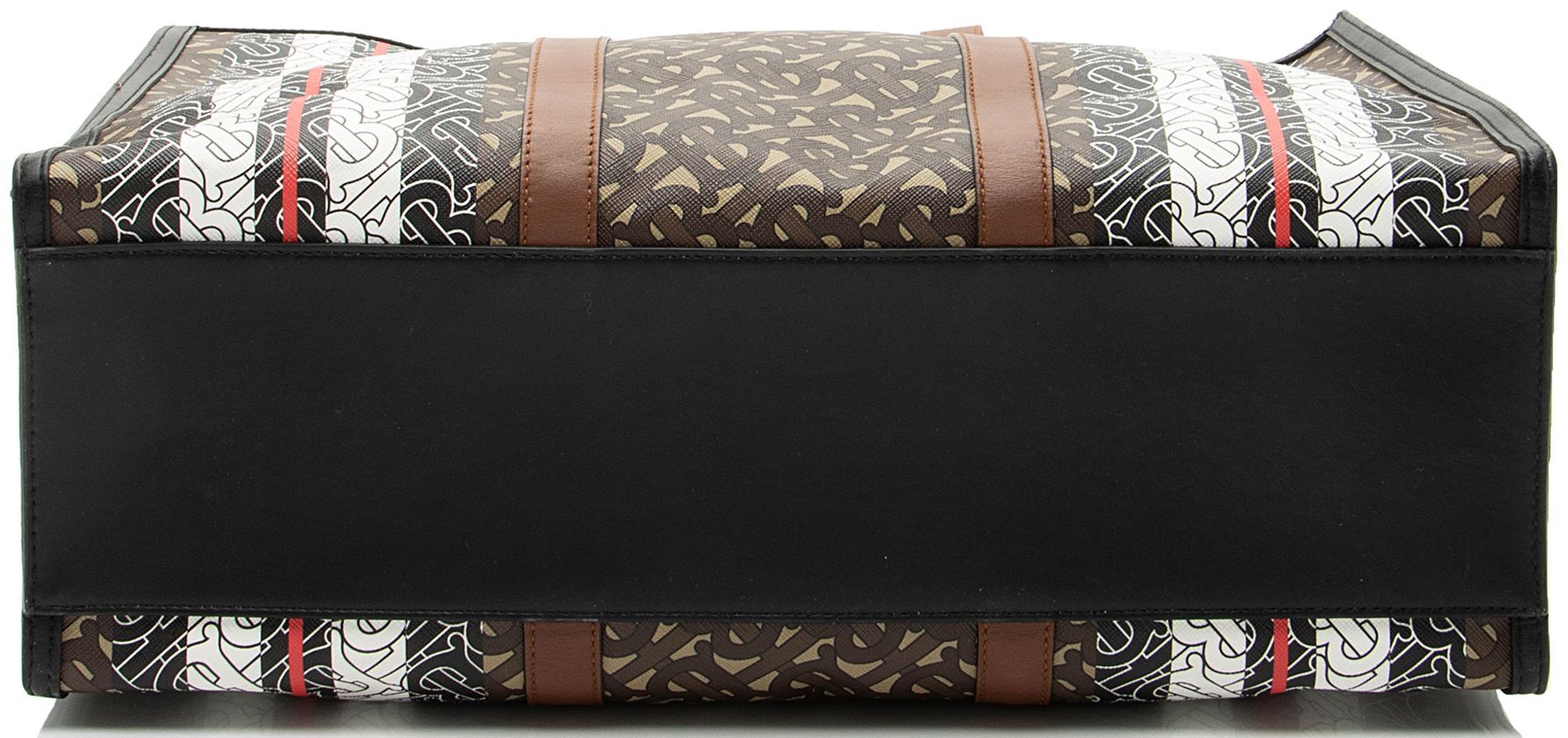Refurbished Burberry E-Canvas TB Monogram Stripe Medium Book  display picture 1