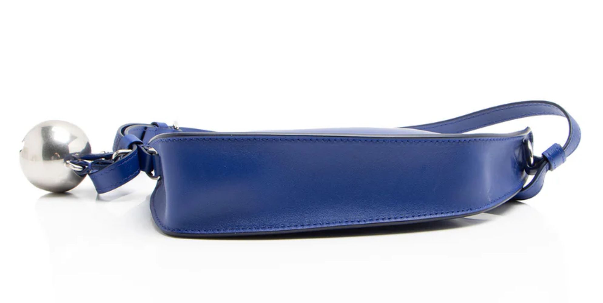 Burberry Leather Shield Mini Shoulder Bag - Leather - Blue by Burberry - Image 4