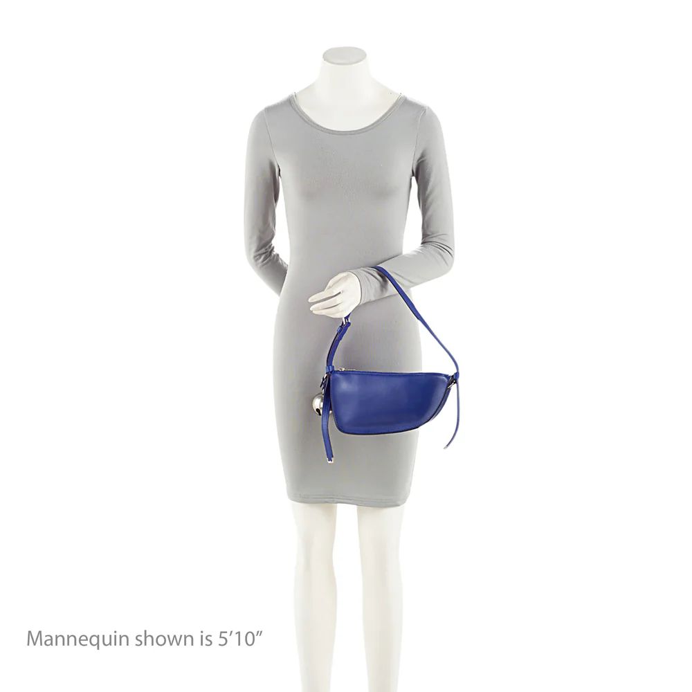 Burberry Leather Shield Mini Shoulder Bag - Leather - Blue by Burberry - Image 5