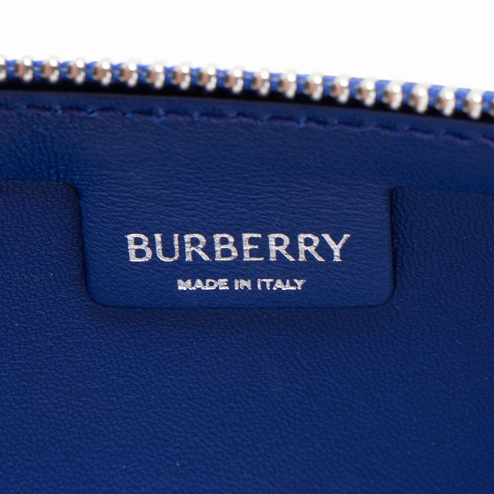 Burberry Leather Shield Mini Shoulder Bag - Leather - Blue by Burberry - Image 8