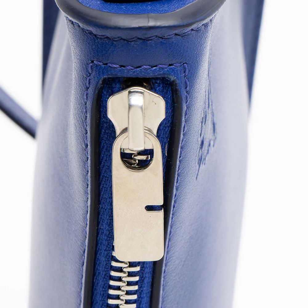 Burberry Leather Shield Mini Shoulder Bag - Leather - Blue by Burberry - Image 9
