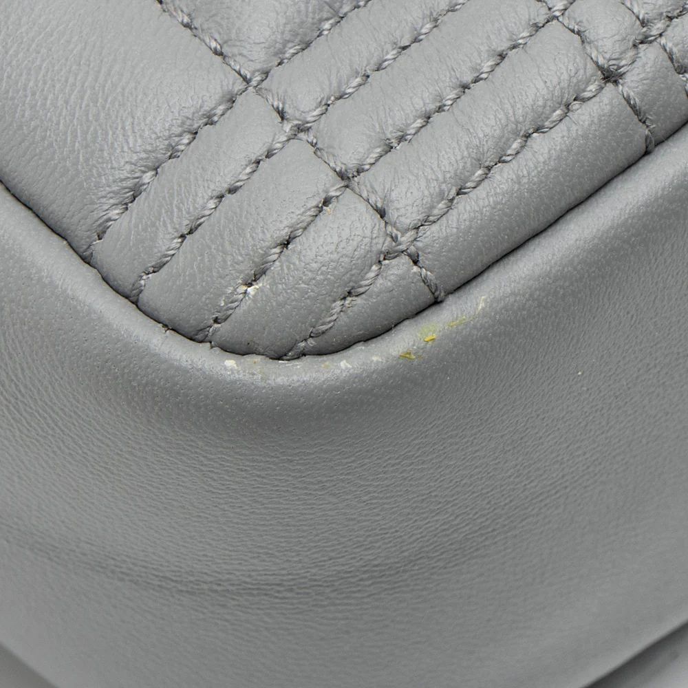 Burberry Quilted Lambskin TB Lola Chain Small Crossbody - Lambskin - Grey by Burberry - Image 11