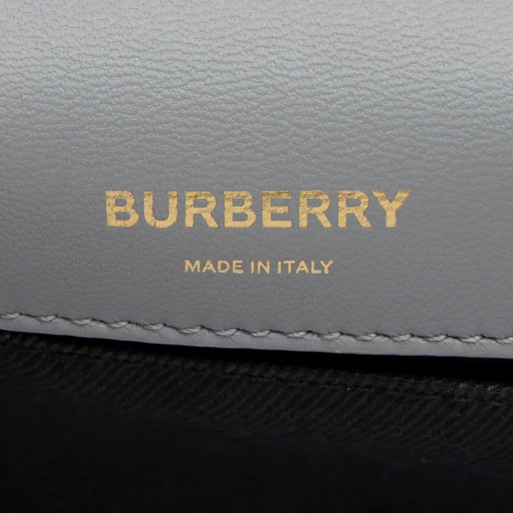 Burberry Quilted Lambskin TB Lola Chain Small Crossbody - Lambskin - Grey by Burberry - Image 8