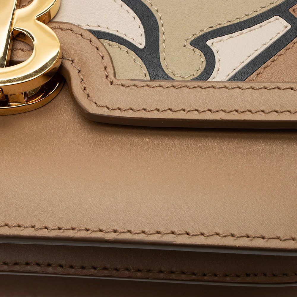 Burberry TB Monogram Leather TB Small Flap Bag - Leather - Brown by Burberry - Image 14