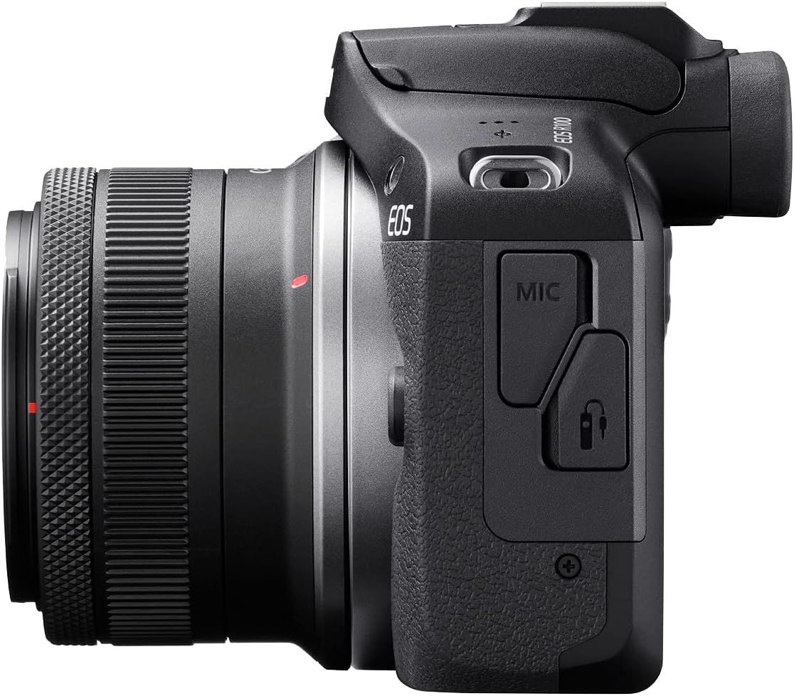 Canon EOS R100 Mirrorless Camera with RF-S18-45mm F4.5-6.3 IS STM & RF-S55-210mm F5-7.1 IS STM Lens Kit - Black by Canon - Refurbished - Like New condition - Image 5