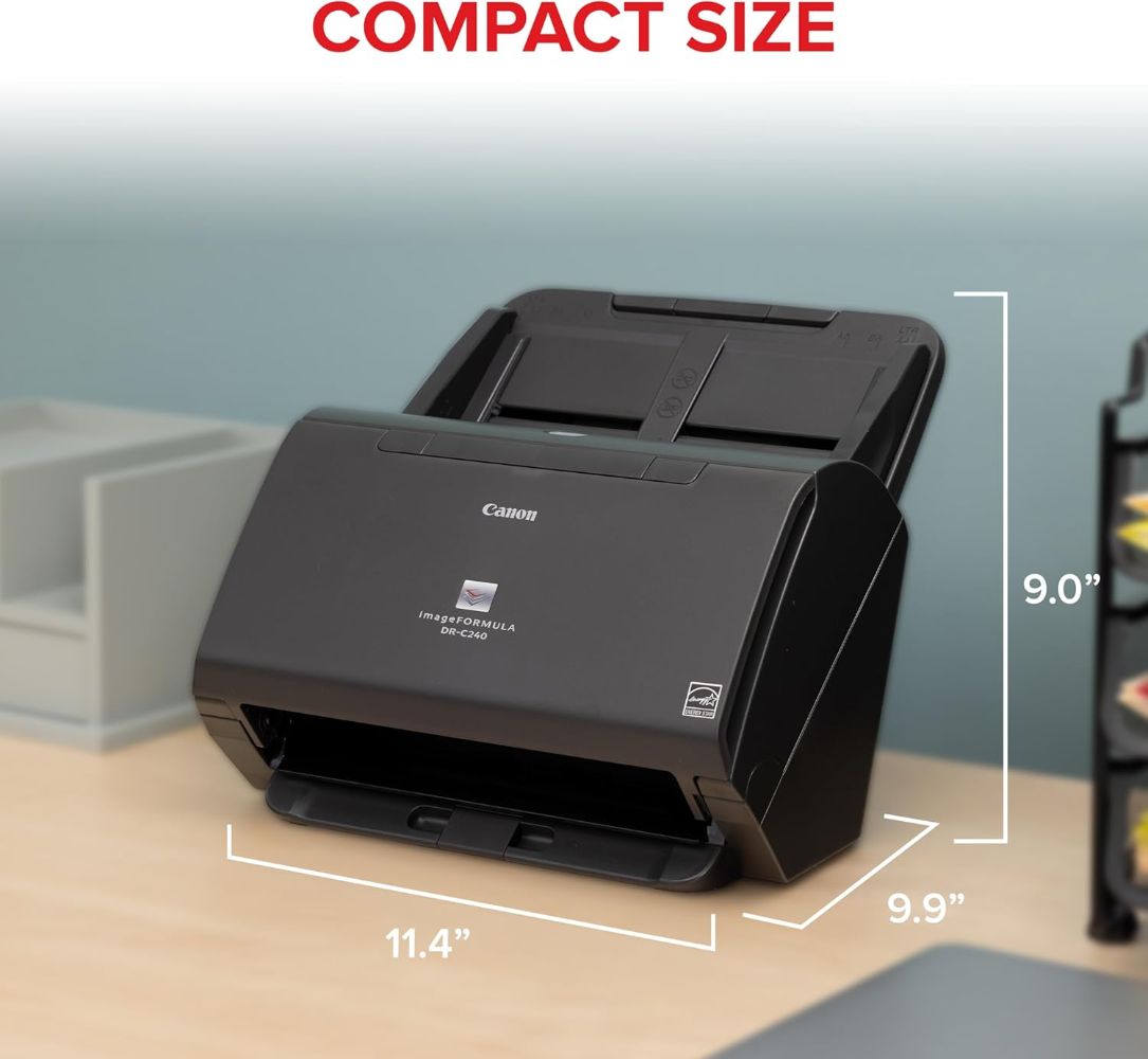 Canon ImageFORMULA DR-C240 Colour Document Scanner - Black by Canon - Image 9