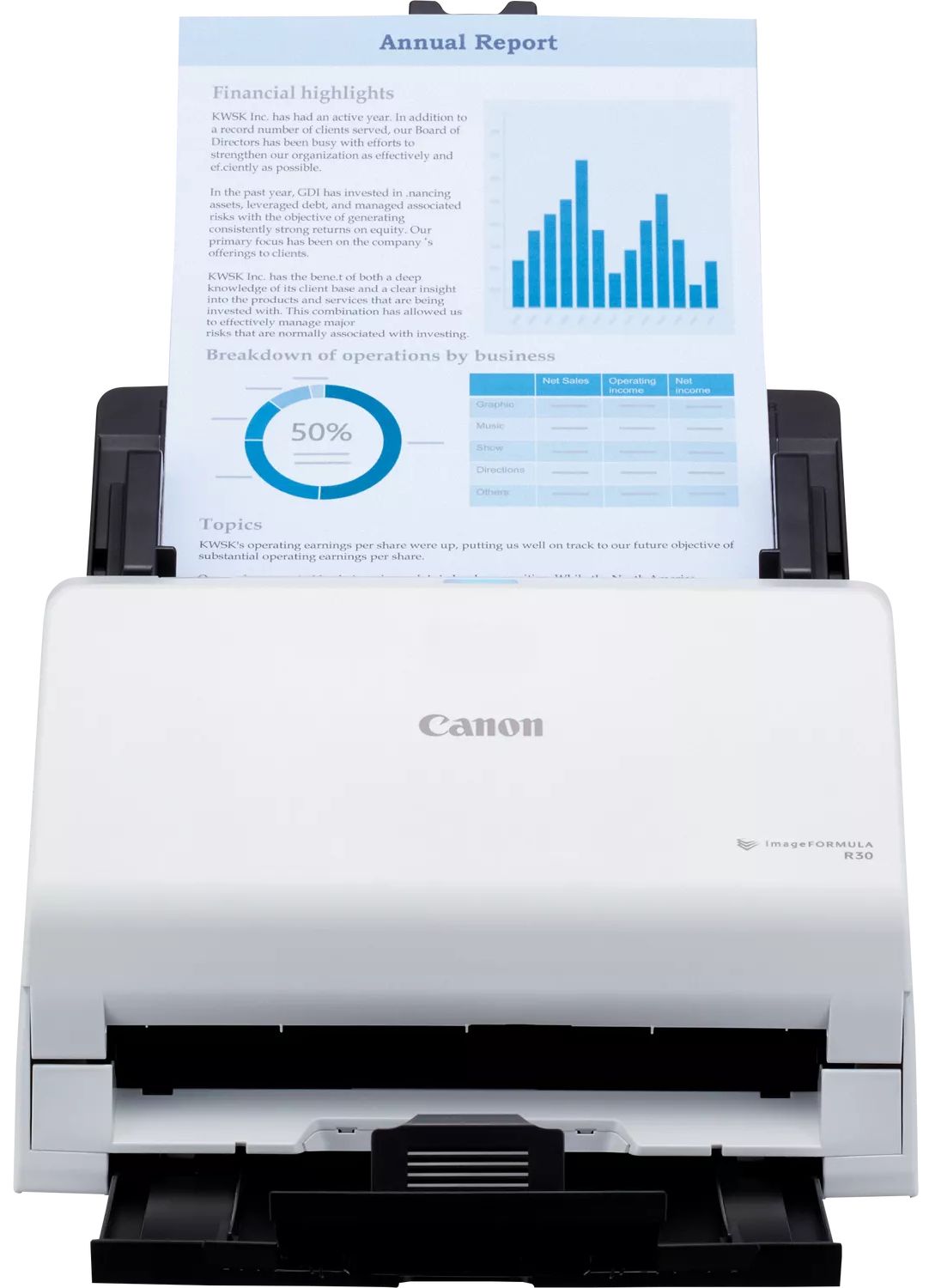 Canon imageFORMULA R30 Office Document Scanner - White by Canon - Image 5
