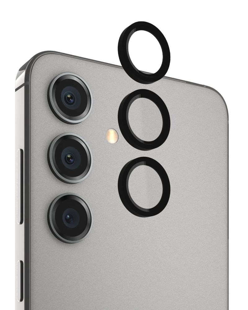 Case-Mate Aluminum Ring HD Lens Protectors for Samsung Galaxy S24+ - Transparent/Black - Brand New by Case-Mate - Refurbished - Brand New condition - US$20.43