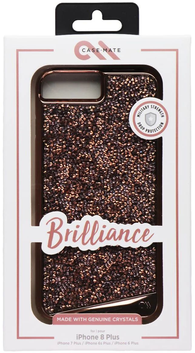 Case-Mate Brilliance Phone Case for iPhone 8 Plus - Rose Gold by Case-Mate - Refurbished - Brand New condition - Image 3