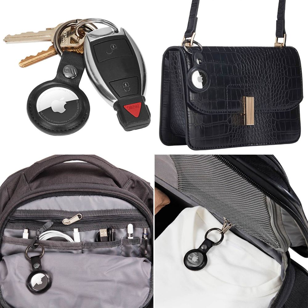 Case-Mate Clip Ring Keychain AirTag Case for Apple AirTag - Black by Case-Mate - Refurbished - Brand New condition - Image 3