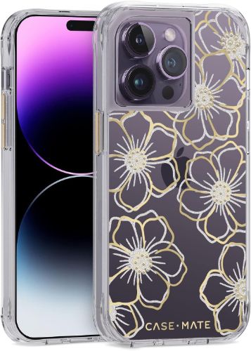 Case-Mate Floral Gems Phone Case for iPhone 14 Pro Max - Clear by Case-Mate - Refurbished - Brand New condition - US$13.93