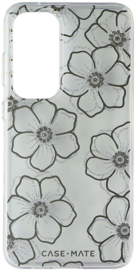 Case-Mate Floral Gems Phone Case for Samsung Galaxy S24 FE - Clear/Gold by Case-Mate - Refurbished - Brand New condition - Image 4