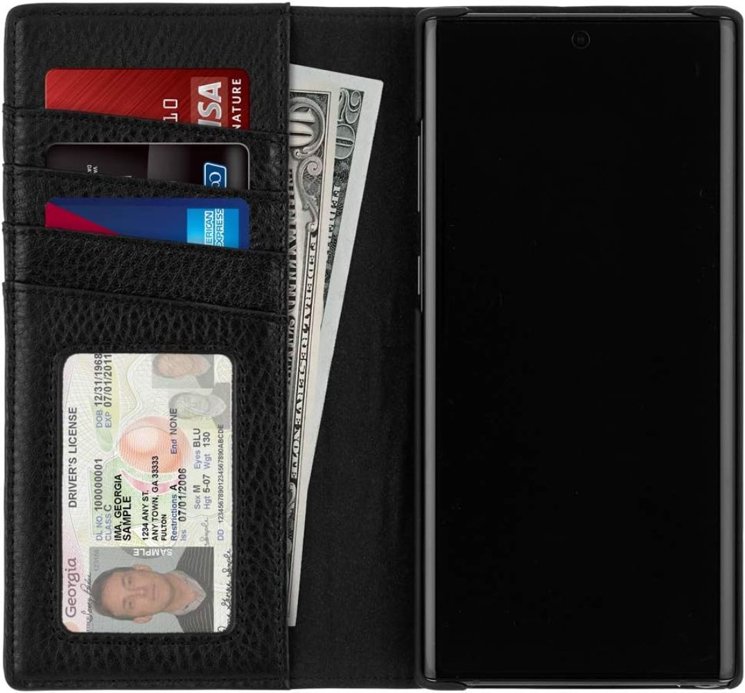 Case-Mate Genuine Leather Wallet Folio Phone Case for Galaxy Note 10 - Black by Case-Mate - Refurbished - Brand New condition - Image 4