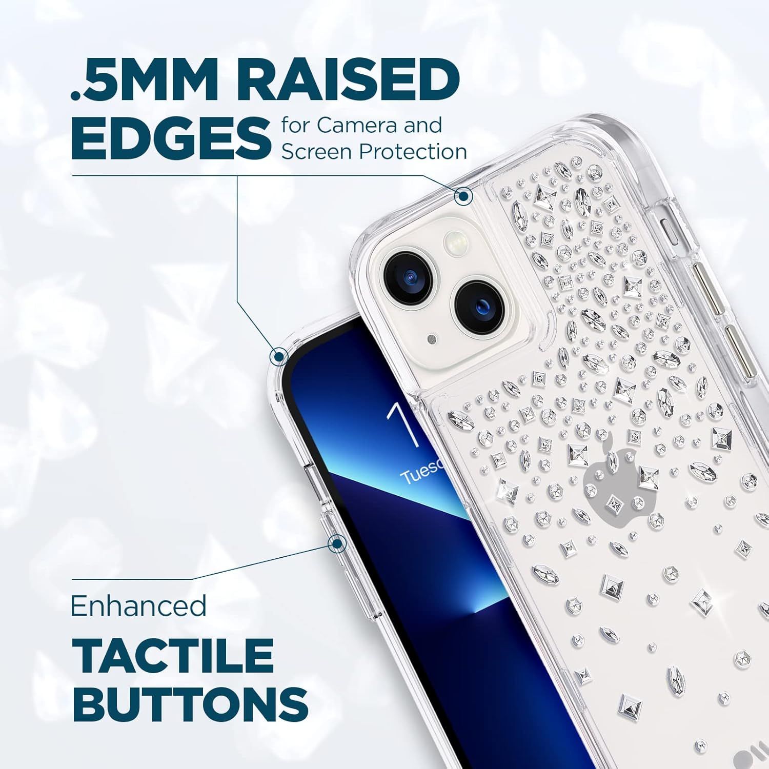 Case-Mate Case-Mate Karat Phone Case for iPhone 13 - Karat Crystal by Case-Mate - Image 5