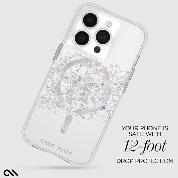 Case-Mate Case-Mate Karat Phone Case with MagSafe for iPhone 15 Pro - Touch of Pearl by Case-Mate - Image 6