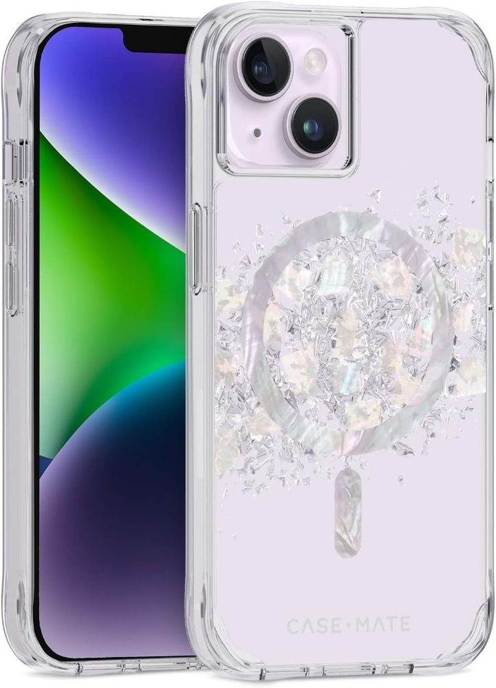 Case-Mate Mother of Pearl Phone Case with MagSafe for iPhone 14 Plus - Touch of Pearl by Case-Mate - Refurbished - Very Good condition - US$10.43