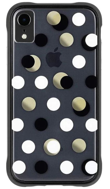 Case-Mate Phone Case for iPhone XR - Black & Metallic Dot by Case-Mate - Refurbished - Brand New condition - US$20.98