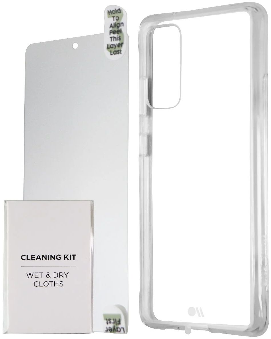 Case-Mate Protection Pack Phone Case & Glass for Galaxy S20 FE 5G - Clear by Case-Mate - Refurbished - Brand New condition - US$8.78
