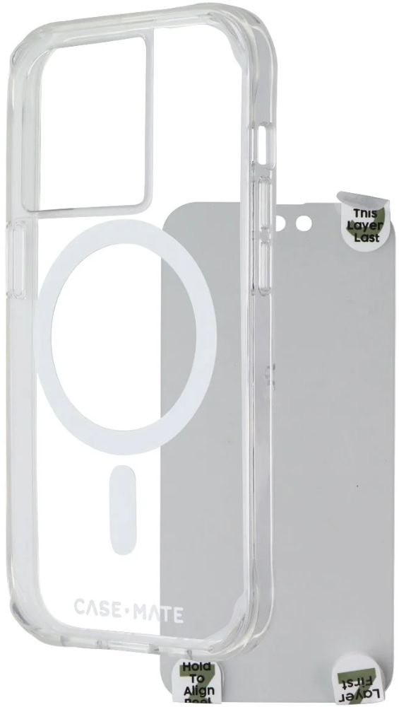 Case-Mate Protection Pack Phone Case & Screen Protector for iPhone 14 Pro Max - Clear by Case-Mate - Refurbished - Brand New condition - US$8.78