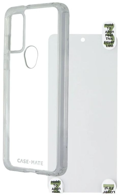 Case-Mate Protection Pack Phone Case & Screen Protector for Motorola Moto G Play (2023) - Clear by Case-Mate - Refurbished - Brand New condition - US$10.05