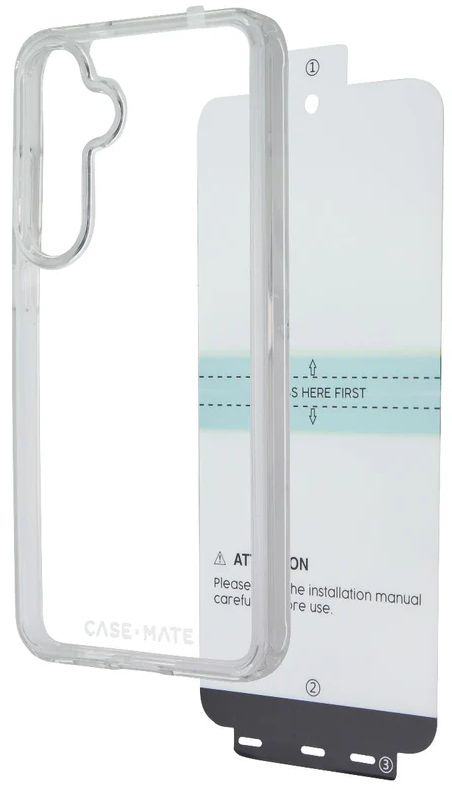 Case-Mate Protection Pack Phone Case & Screen Protector for Samsung Galaxy S24+ - Clear by Case-Mate - Refurbished - Brand New condition - US$8.78