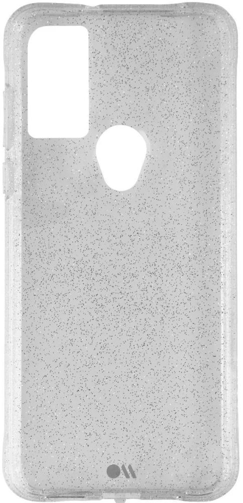 Case-Mate Sheer Crystal Series Phone Case for Motorola Moto G Pure - Clear/Glitter by Case-Mate - Refurbished - Brand New condition - Image 2