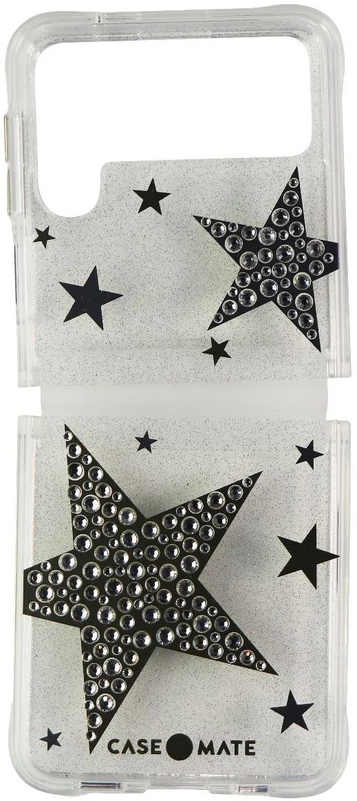 Case-Mate Sheer SuperStar Phone Case for Galaxy Z Flip3 5G - Clear/Silver/Gold by Case-Mate - Refurbished - Brand New condition - Image 4