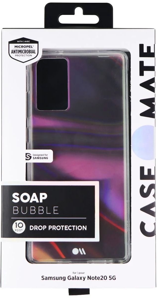 Case-Mate Soap Bubble Series Hard Case for Samsung Galaxy Note 20 5G - Iridescent by Case-Mate - Refurbished - Brand New condition - Image 3