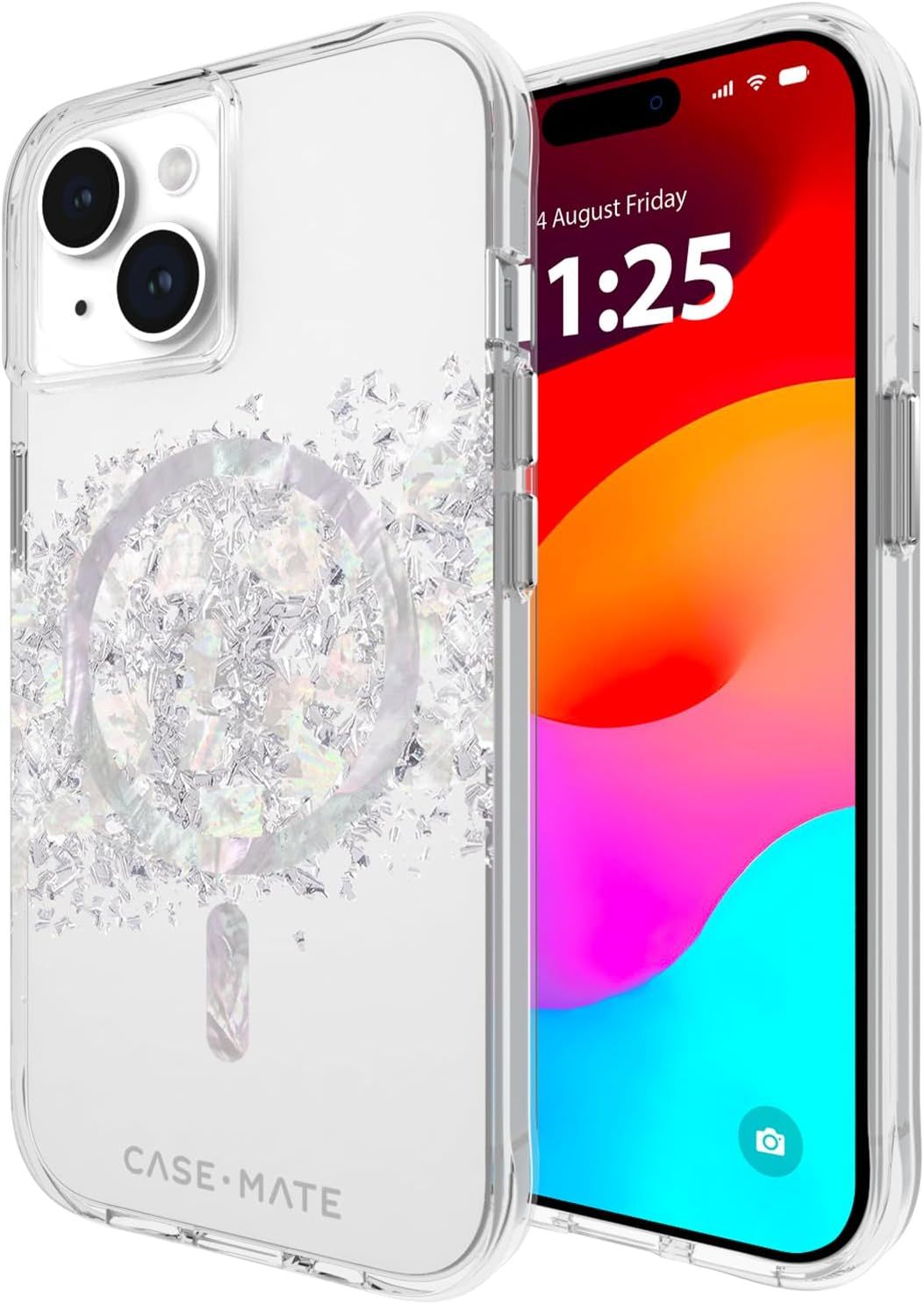 Case-Mate Touch of Pearl MagSafe Phone Case for iPhone 15 Plus - Clear by Case-Mate - Refurbished - Premium condition - US$10.81