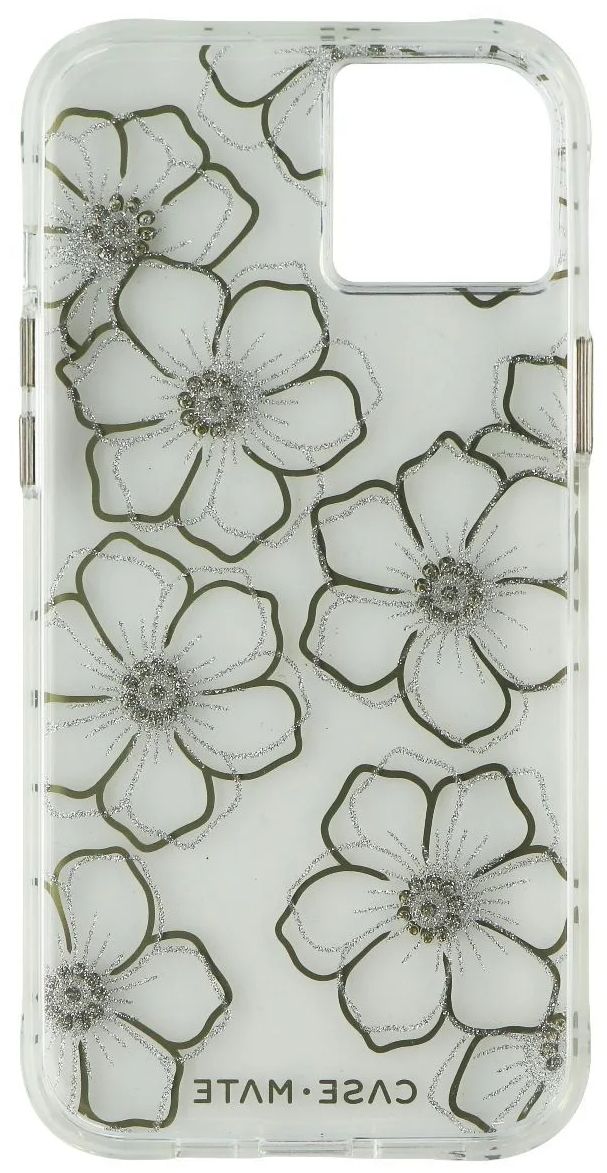 Case-Mate Tough Clear Series Hard Phone Case for iPhone 14 Plus - Floral Gems by Case-Mate - Refurbished - Like New condition - Image 3