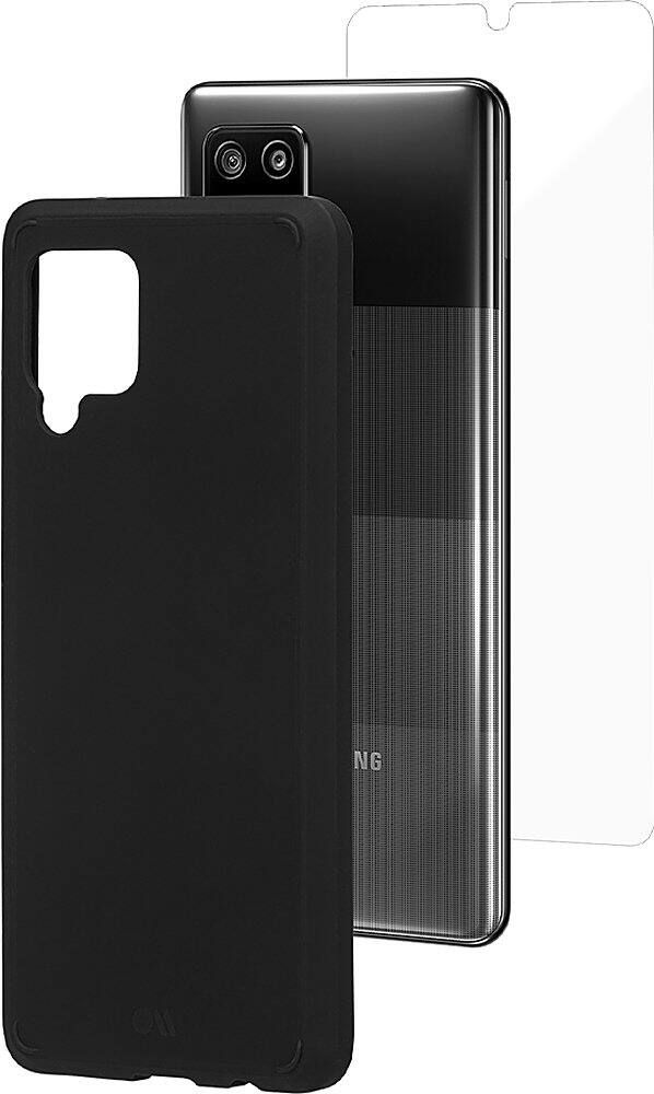Case-Mate Tough Phone Case and Screen Protector for Samsung A42 5G - Black/Clear by Case-Mate - Refurbished - Brand New condition - US$8.78