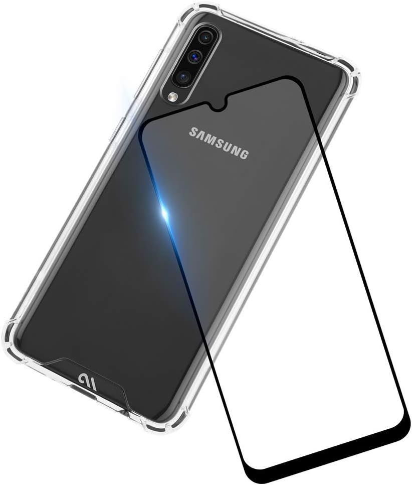 Case-Mate Tough Phone Case + Glass Screen Protector for Samsung Galaxy A50 - Clear by Case-Mate - Refurbished - Good condition - US$20.98