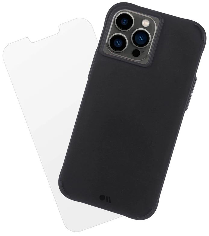 Case-Mate Tough Phone Case with Screen Protector for iPhone 13 Pro Max - Black/Clear by Case-Mate - Refurbished - Very Good condition - US$8.78