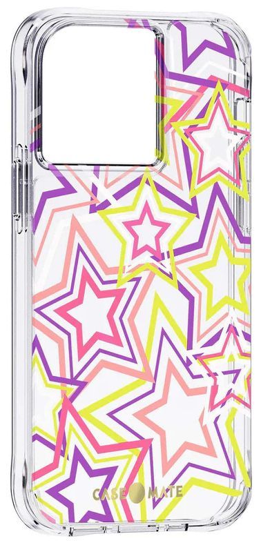 Case-Mate Tough Prints Series Phone Case for iPhone 13 Pro - Neon Stars by Case-Mate - Refurbished - Brand New condition - Image 2