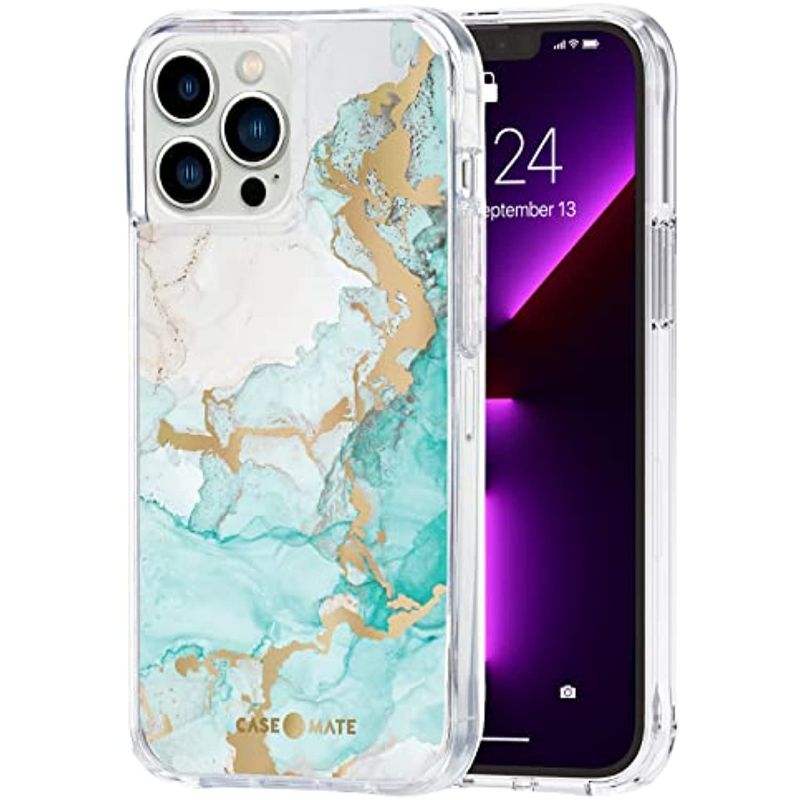 Case-Mate Tough Prints Series Phone Case for iPhone 13 Pro - Ocean Marble by Case-Mate - Refurbished - Like New condition - Image 2