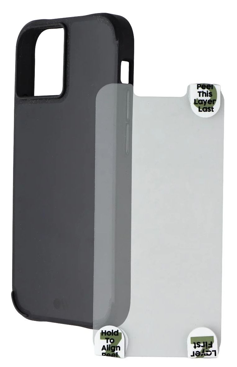 Case-Mate Tough Series Case & Screen Protector for iPhone 13 Mini - Black by Case-Mate - Refurbished - Very Good condition - US$10.43
