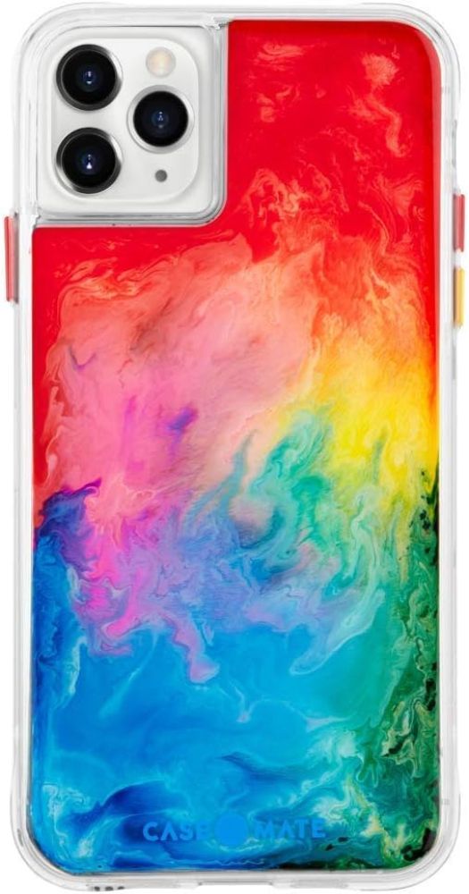 Case-Mate Tough Watercolor Phone Case for Apple iPhone 11 Pro - Rainbow Splash/Clear by Case-Mate - Image 4