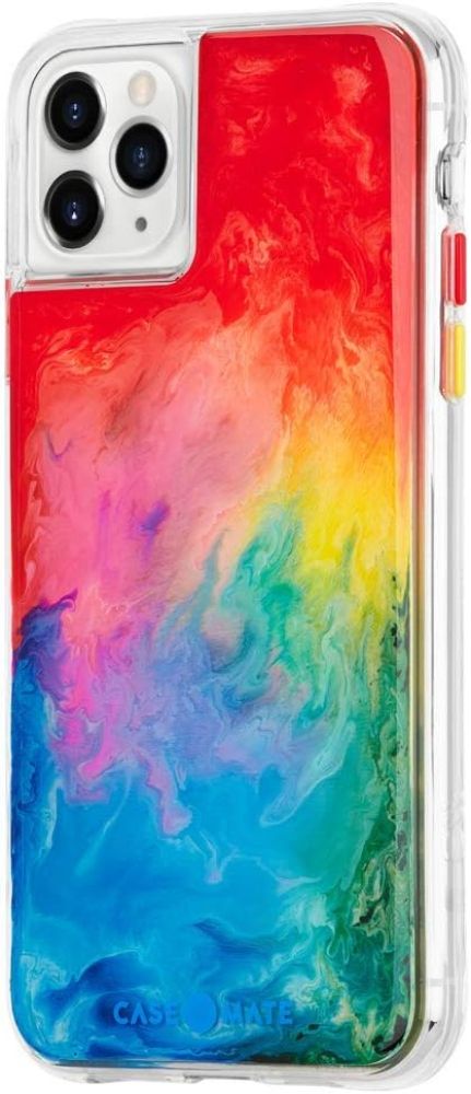 Case-Mate Tough Watercolor Phone Case for Apple iPhone 11 Pro - Rainbow Splash/Clear by Case-Mate - Image 6