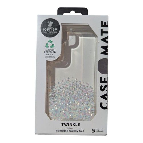 Case-Mate Twinkle Phone Case for Galaxy S22 (5G) - Diamond by Case-Mate - Refurbished - Good condition - US$4.19