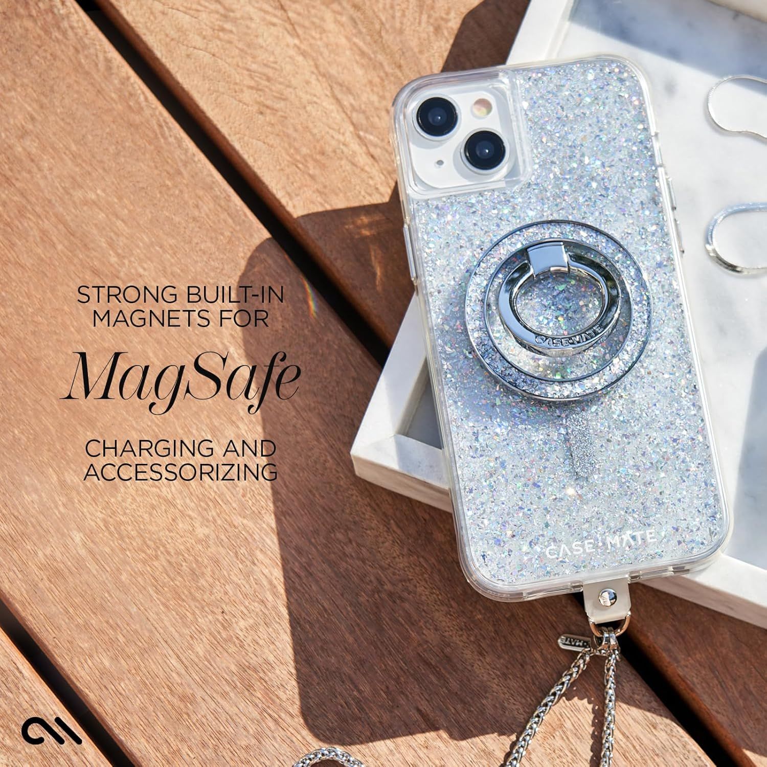 Case-Mate Case-Mate Twinkle Phone Case with MagSafe for iPhone 15 Plus - Iridescent by Case-Mate - Image 8